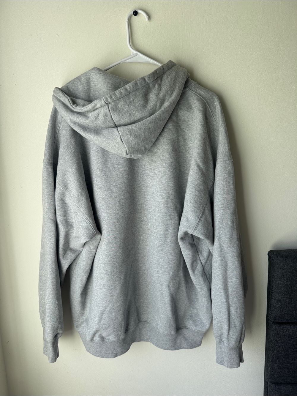 Brandy Melville Gray Full-Zip Hoodie Sweatshirt - Picture 5 of 5